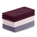 AmeliaHome Komplet ręczników ścierek kuchennych 9 sztuk LETTY 50X70 fioletowe