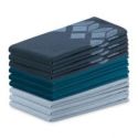 AmeliaHome Zestaw ręczników ścierek kuchennych LETTY 9 sztuk 50X70 niebieskie