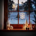 AmeliaHome Ozdoba świąteczna LED Płatek śniegu