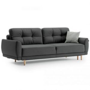 HOMEDE Sofa 3 osobowa rozkładana CANTO 92x97x234 antracyt