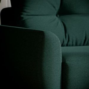 HOMEDE Sofa 3 osobowa rozkładana CANTO 92x97x234 ciemnozielona