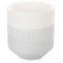 AmeliaHome Organizer ceramiczny FINO 9X9,8 szary biały