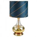 Lampa dekoracyjna LOTOS4 32X61 turkusowa + złota