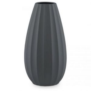 AmeliaHome Wazon dekoracyjny ceramiczny COB 18X33,5 czarny