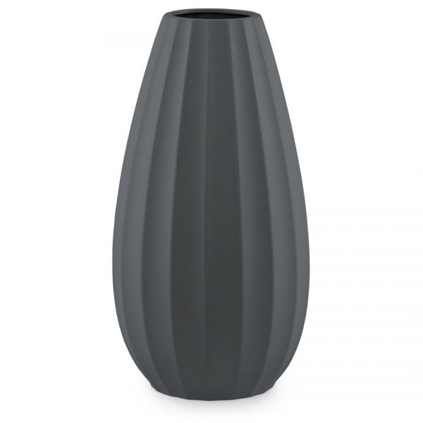 AmeliaHome Wazon dekoracyjny ceramiczny COB 18X33,5 czarny