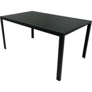 Stół ogrodowy metal prostokąt ALLEN 150x90x74 cm czarna /...