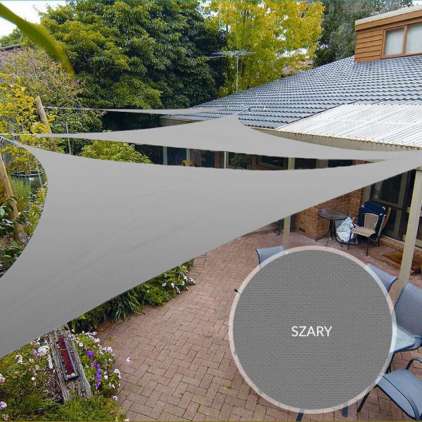 Żagiel przeciwsłoneczny trójkątny ogrodowy 3x3x3 m szary