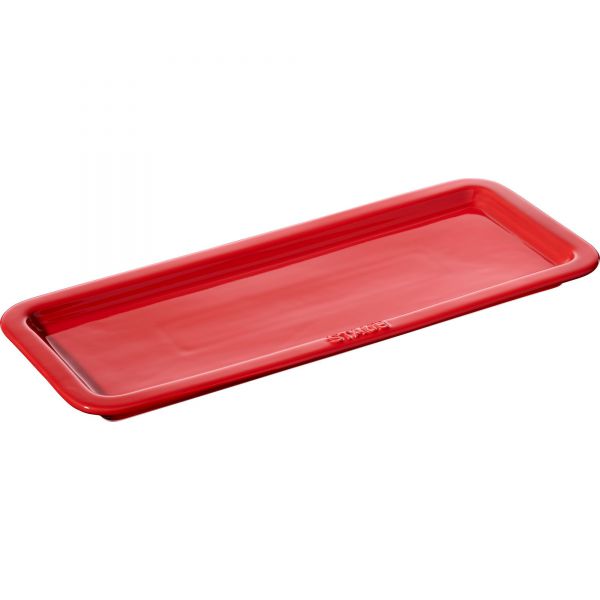 Staub Taca ceramiczna do serwowania 14,5x37 czerwona