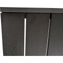 Stół ogrodowy metal prostokąt ALLEN 150x90x74 cm czarna / czarny
