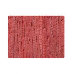 Dywan dywanik prostokąt PATCH skóra  60X125 czerwony