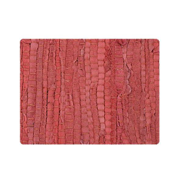 Dywan dywanik prostokąt PATCH skóra  60X125 czerwony