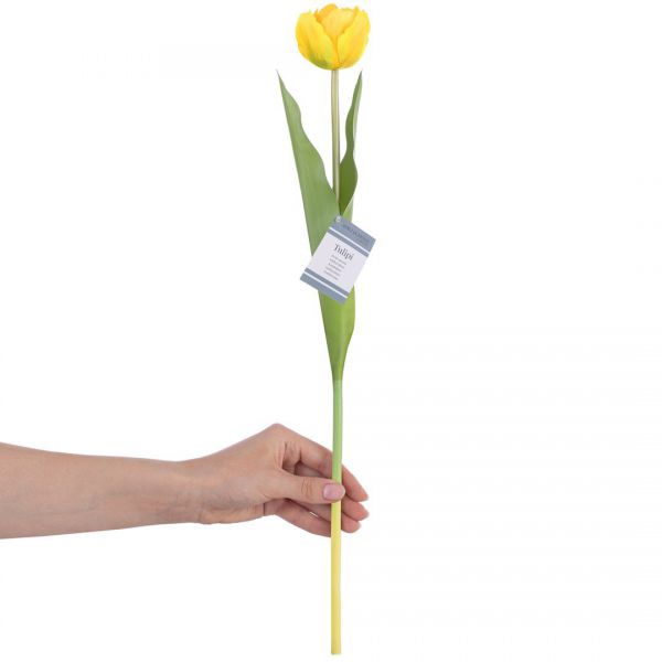 AmeliaHome Sztuczny kwiat tulipan TULIPI żółty
