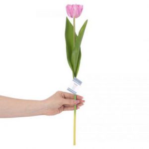 AmeliaHome Sztuczny kwiat tulipan TULIPI liliowy