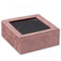 AmeliaHome Pudełko na biżuterię szkatułka GLASEN 18X718X7 różowy