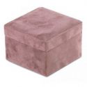 AmeliaHome Pudełko na biżuterię szkatułka BASA 10,8X7,8 różowy