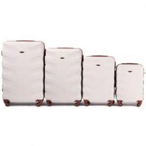 Wings Zestaw 4 walizek (L,M,S,XS) z ABS białe
