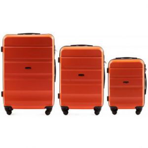 Wings Komplet 3 walizek L,M,S z ABS pomarańczowe