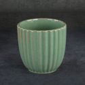 Doniczka ceramiczna CARINA 13X13X13 zielona x2