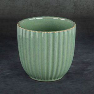 Doniczka ceramiczna CARINA 16X16X15 zielona x2