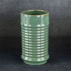 Wazon z glinki ceramicznej SAMI 15X15X26 zielony