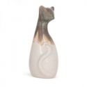 Figurka ceramiczna kot KATIA 13X12X32 kremowa