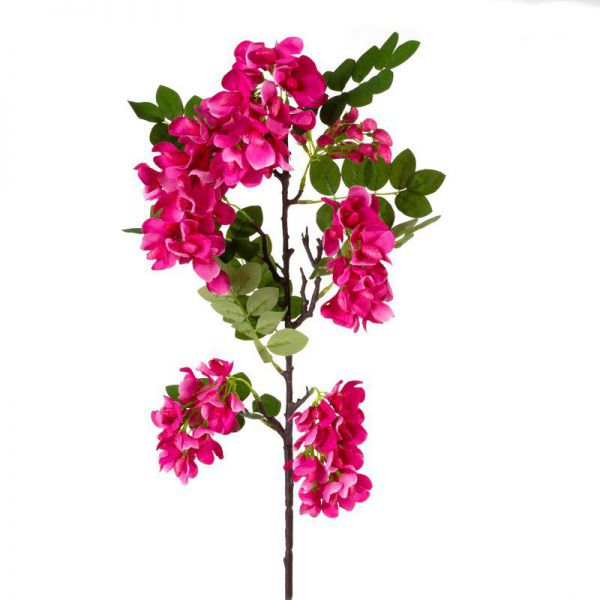 Kwiat sztuczny wisteria NATU amarantowy x6