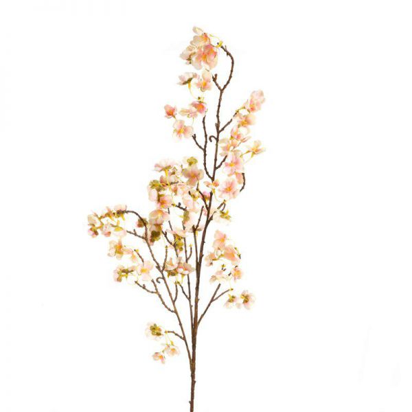 Sztuczny dekoracyjny kwiat wiśni NATU jasnoróżowy x6