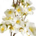 Sztuczny dekoracyjny kwiat wiśni NATU biały x6