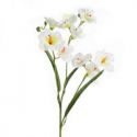 Sztuczny kwiat dekoracyjny storczyk NATU biały x6
