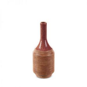 Nowoczesny wazon ceramiczny ELDA 12X12X29 jasnobrązowy
