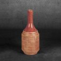 Nowoczesny wazon ceramiczny ELDA 12X12X29 jasnobrązowy