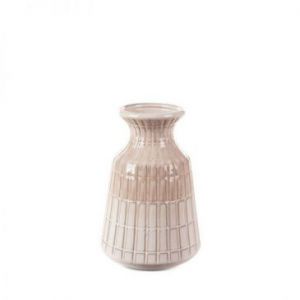 Wazon ceramiczny EDNA 15X15X22 kremowy