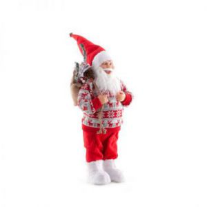 Figurka Świętego Mikołaja 60cm czerwony + biały