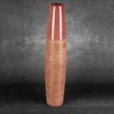 Nowoczesny wazon ceramiczny ELDA 17X17X80 jasnobrązowy