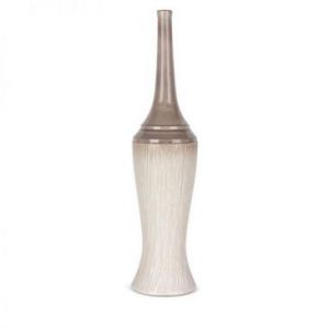 Nowoczesny wazon ceramiczny ROSINA 18X18X76 kremowy