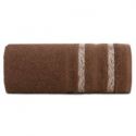 Ręcznik bawełniany z bordiurą w paski FARGO 50X90 brązowy