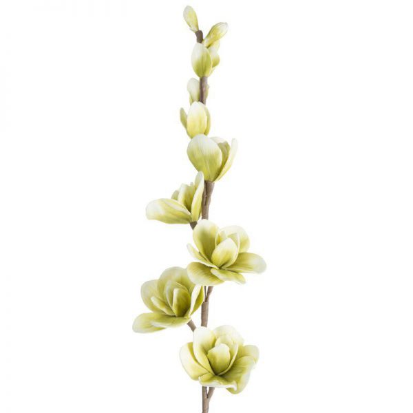 Sztuczny kwiat dekoracyjny magnolia FLORE zielony x6