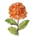 Sztuczny kwiat dekoracyjny hortensja FLORE pomarańczowy x6