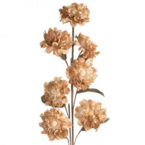 Kwiat sztuczny dekoracyjny hortensja FLORE jasnobrązowy x6