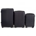 Wings Zestaw 3 walizek z ABS L,M,S czarne