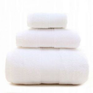 Komplet 3 ręczników 35x35 35x70 70x140 białe