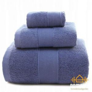 Komplet 3 ręczników 35x35 35x75 70x140 fioletowe