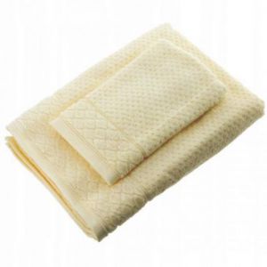 Zestaw komplet 2 ręczników 30x70 70x140 żółte