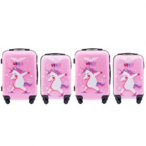 Wings Zestaw walizek dla dzieci z polikarbonu Unicorn...