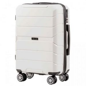 Wings Mała walizka kabinowa S z polipropylenu biała