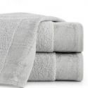 Ręcznik bawełniany z ozdobną żakardową bordiurą GIS0 70X140  srebrny
