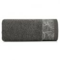 Ręcznik bawełniany z ozdobną żakardową bordiurą GIS0 70X140 stalowy
