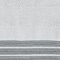 Ręcznik bawełniany z żakardową bordiurą PATI 70X140 srebrny