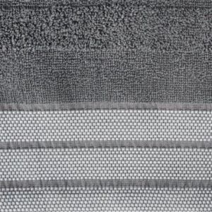 Ręcznik bawełniany z żakardową bordiurą PATI 70X140 stalowy