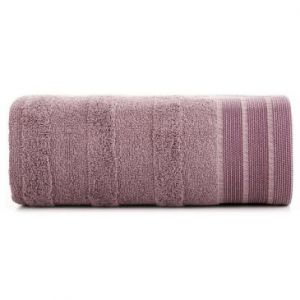 Ręcznik bawełniany z żakardową bordiurą PATI 30X50 liliowy
